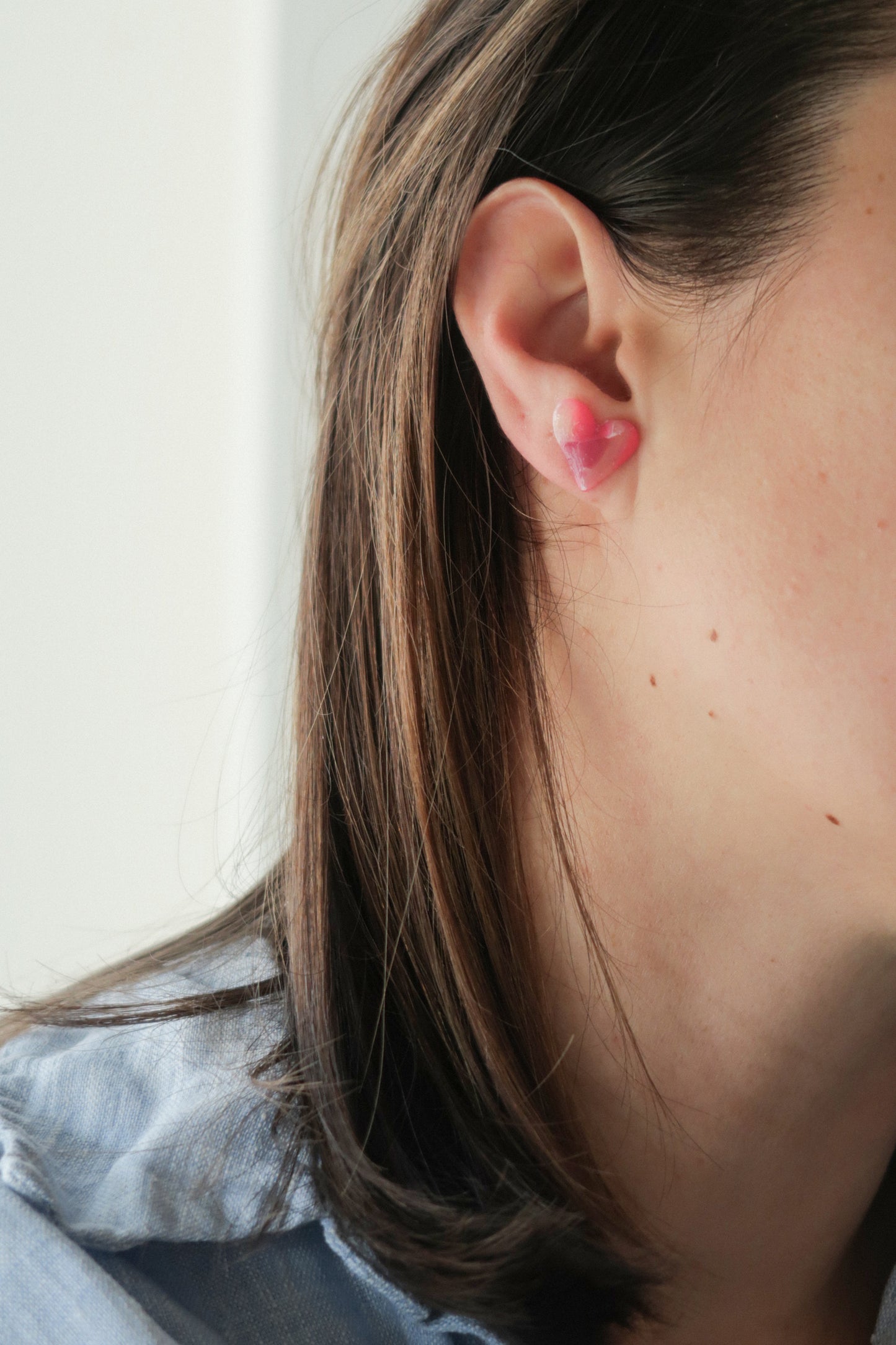 Pendientes Corazón Desdibujado