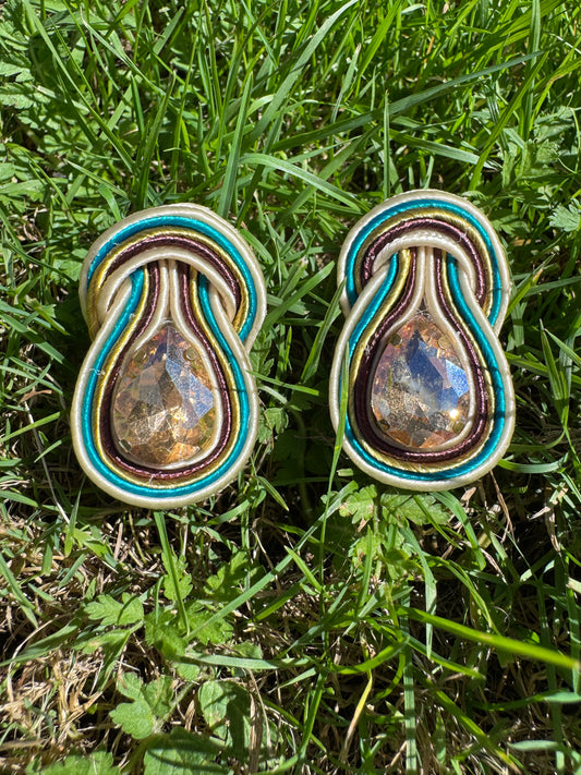 Soutache Turquesa y Oliva